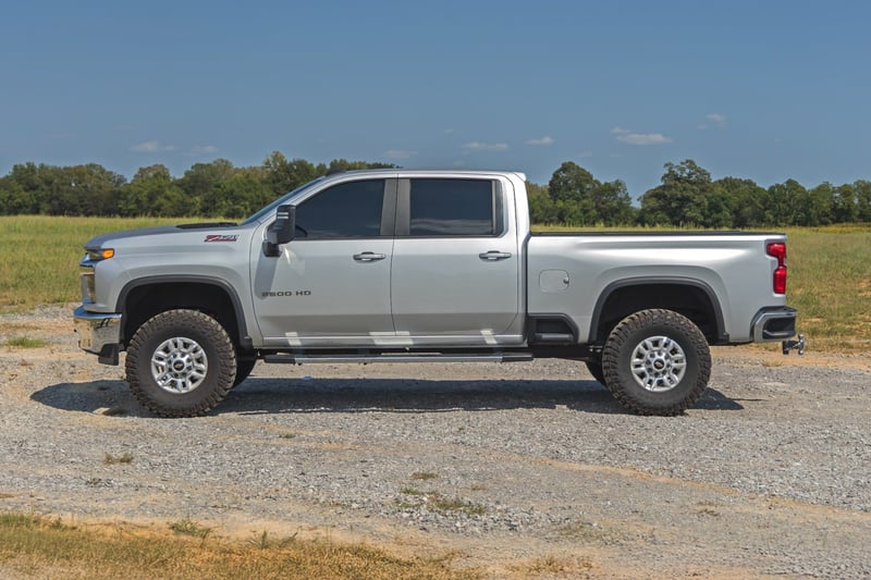 2020-2025 Chevy Silverado 2500/3500 HD Mud Flap Delete Kit 6 Piece Kit Front And Rear