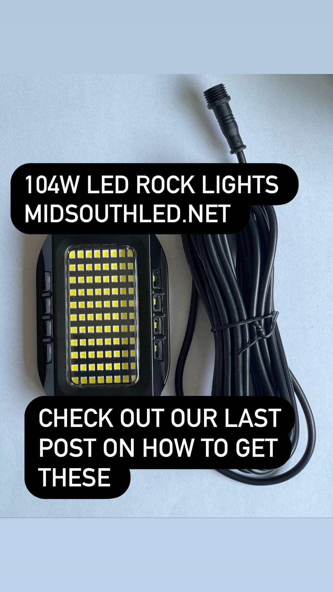 104 Led Pure White Rock Lights (The brightest on the market