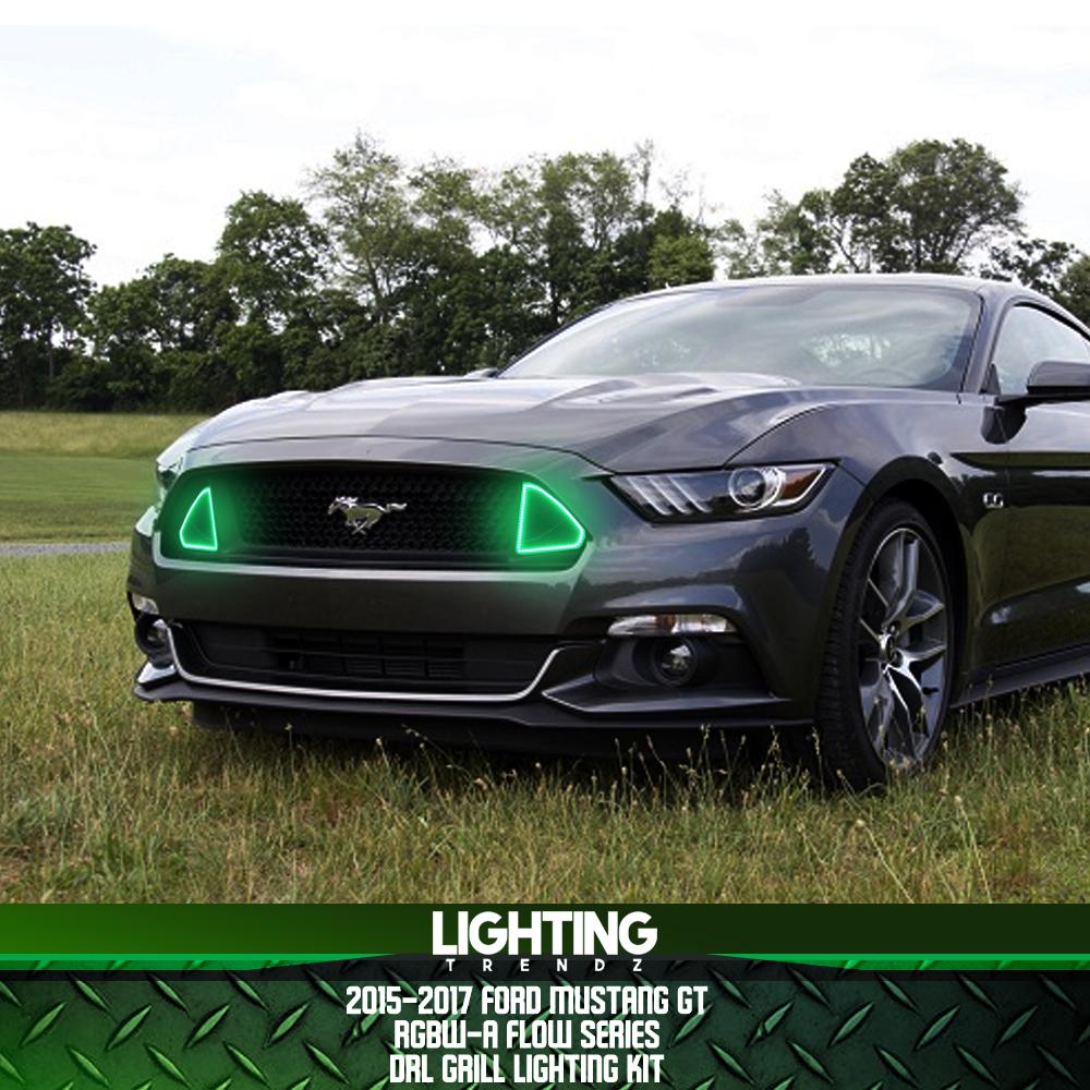 2015-2017 Ford Mustang GT DRL Waterproof Grill Lighting Kit (RGBW-A / Flow Series)