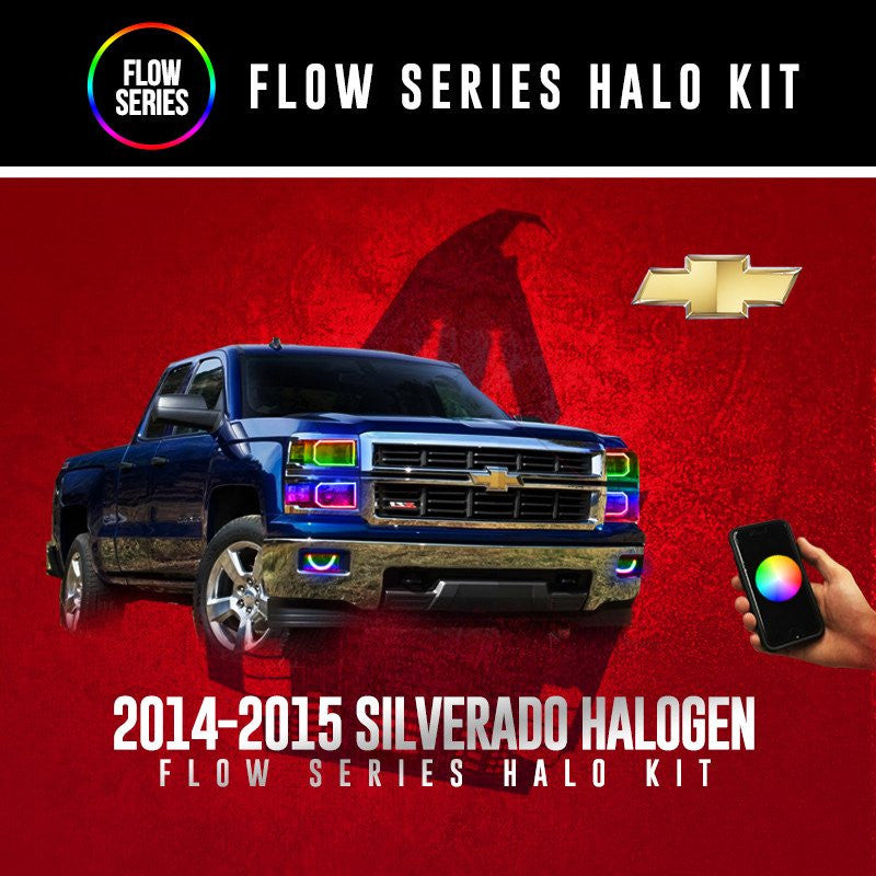 2014-2015 Silverado (Halogen) Flow Series Halo Kit