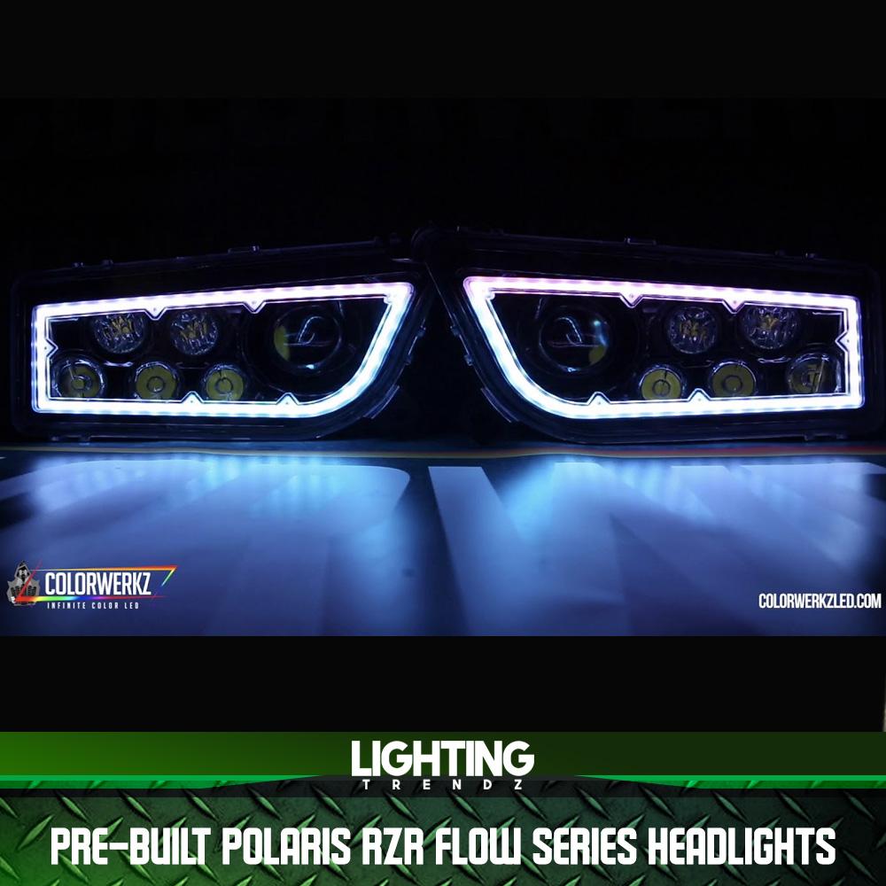Pre-Built Polaris RZR Flow Series Headlights