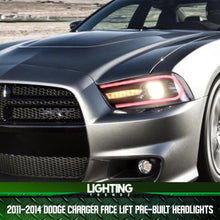 2011-2014 Dodge Charger Face Lift Pre-Built Headlights