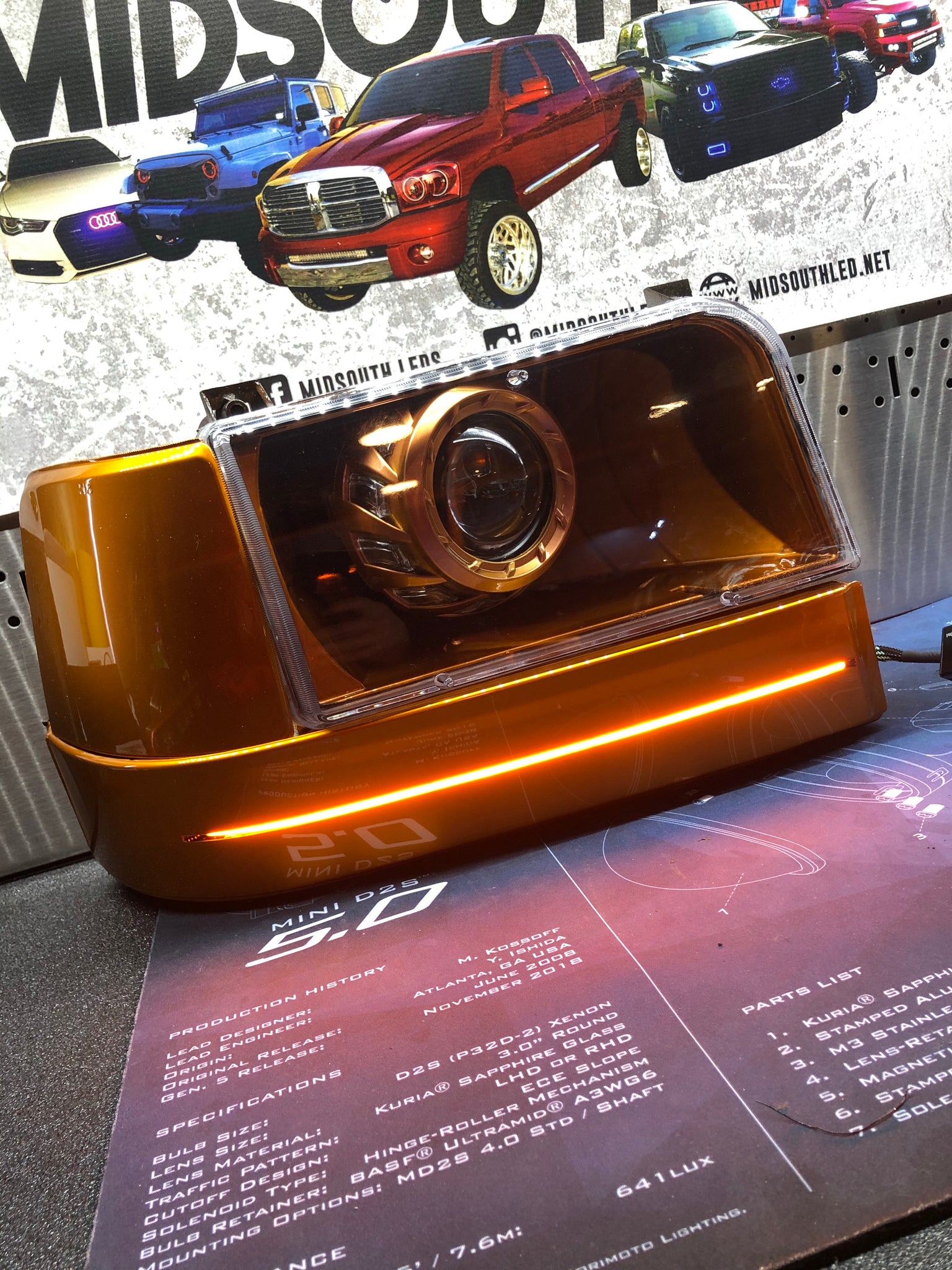 92-96 OBS Ford Headlight Pre-Built Headlights – MidsouthLED