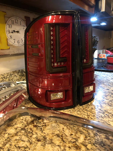 2014-2019 GMC Sierra Colormatched LED Tail Lights L Style